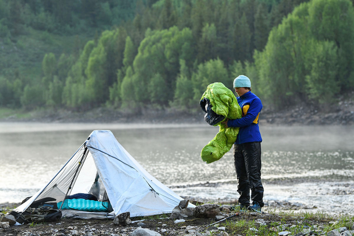 Free standing 2024 one man tent